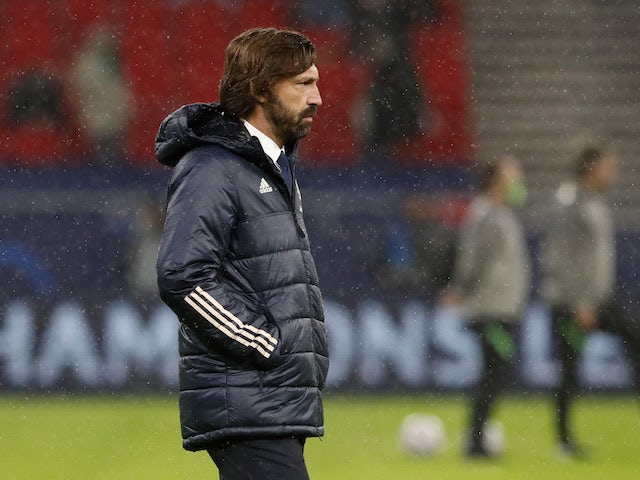 Juventus manager Andrea Pirlo pictured on November 4, 2020