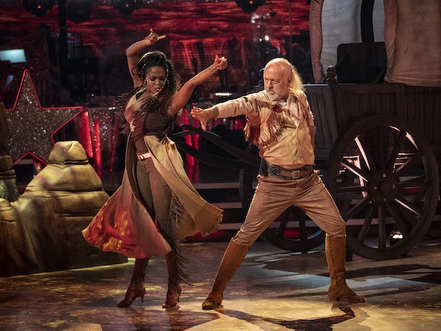 Bill Bailey and Oti Mabuse on Strictly Come Dancing week three on November 7, 2020
