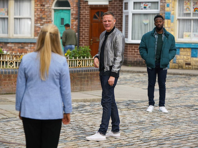 Sean and Michael on the first episode of Coronation Street on November 9, 2020