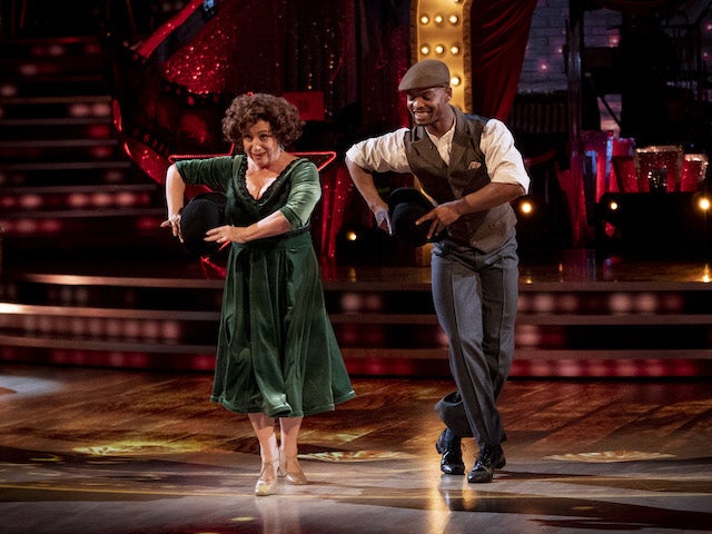Caroline Quentin and Johannes Radebe on Strictly Come Dancing week three on November 7, 2020