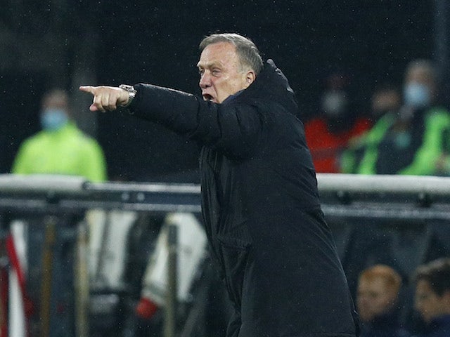 Feyenoord manager Dick Advocaat pictured in October 2020