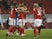 Nottingham Forest's Scott McKenna celebrates with teammates after scoring against Coventry City on November 4, 2020