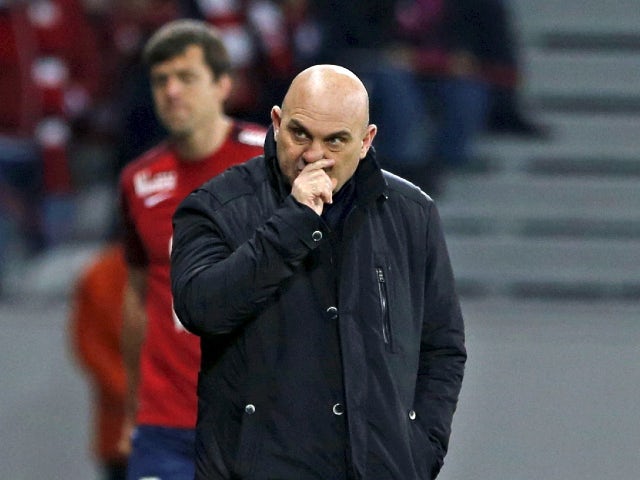 Frederic Antonetti pictured in charge of Lille in April 2016