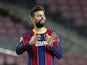 Barcelona defender Gerard Pique pictured in the Champions League on November 4, 2020