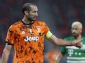 Juventus defender Giorgio Chiellini pictured in Champions League action on November 4, 2020