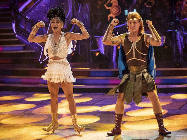 Jamie Laing and Karen Hauer on Strictly Come Dancing week three on November 7, 2020