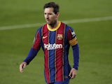 Barcelona captain Lionel Messi pictured on November 7, 2020