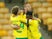 Norwich City's Marco Stiepermann celebrates after scoring against Swansea City in the Championship on November 7, 2020
