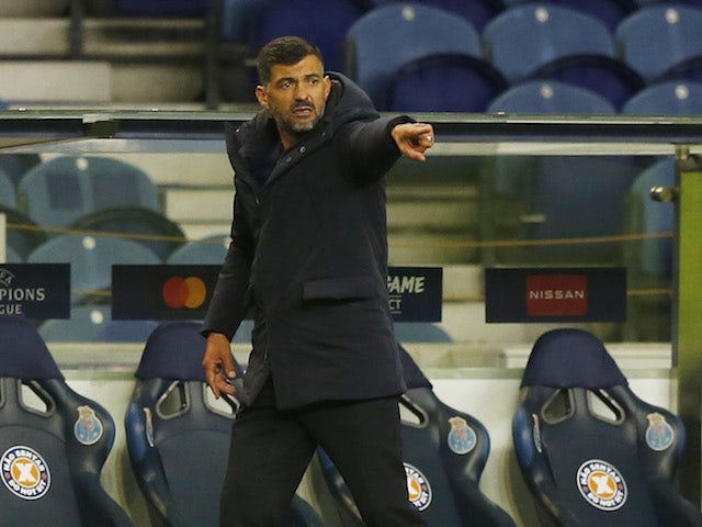 O técnico do Porto, Sérgio Conceição, foi fotografado em 3 de novembro de 2020