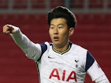 Son Heung-min in action for Spurs on October 28, 2020