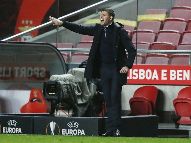 Rangers boss Steven Gerrard frustrated with failure to overcome Benfica