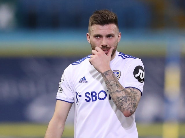 Stuart Dallas pictured for Leeds United in October 2020