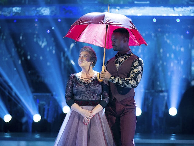 Caroline Quentin and Johannes Radebe on week four of Strictly Come Dancing on November 14, 2020