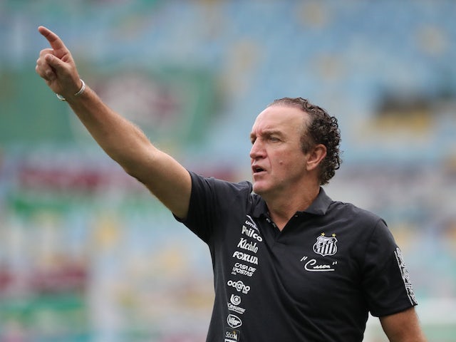 Santos manager Cuca pictured in October 2020