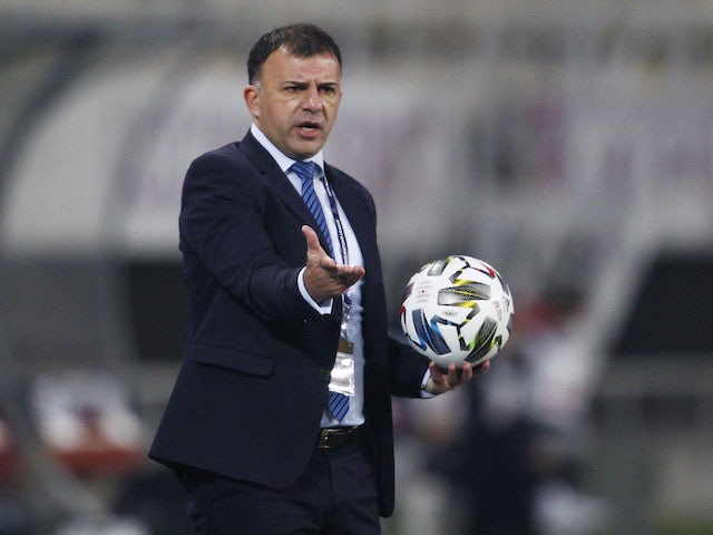 North Macedonia head coach Igor Angelovski pictured on November 15, 2020