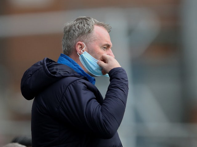 John Sheridan pictured in charge of Wigan Athletic in November 2020
