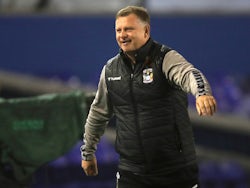 Coventry City manager Mark Robins pictured in October 2020