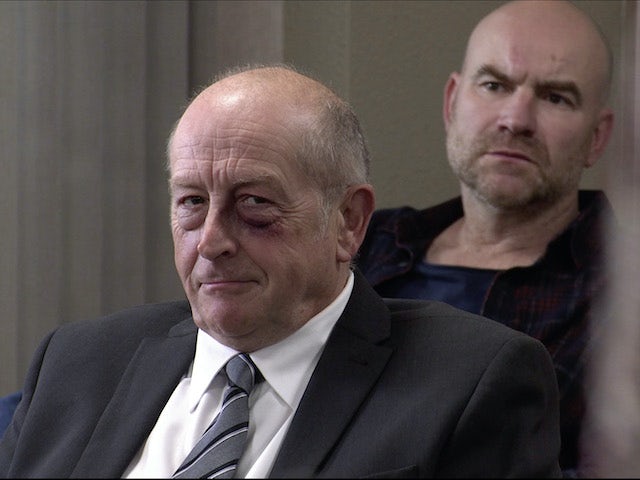 Geoff on the second episode of Coronation Street on December 4, 2020