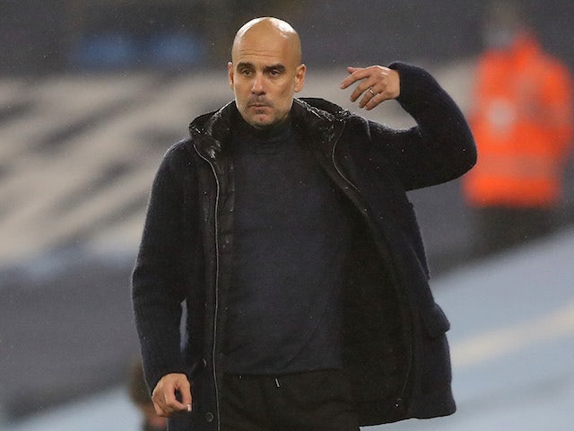 Manchester City manager Pep Guardiola pictured on November 8, 2020