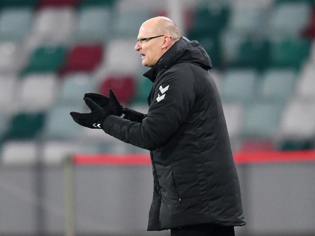 Lithuania head coach Valdas Urbonas pictured on November 15, 2020