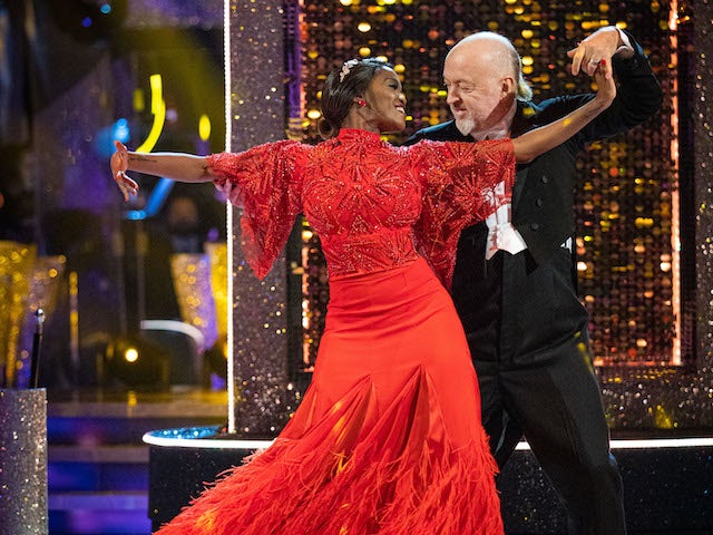 Bill Bailey and Oti Mabuse on Strictly Come Dancing week five on November 21, 2020