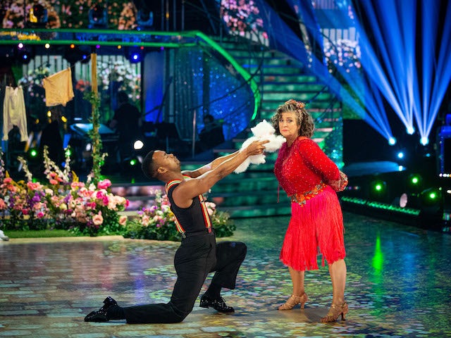Caroline Quentin and Johannes Radebe on Strictly Come Dancing week five on November 21, 2020