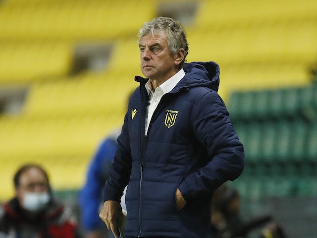Nantes manager Christian Gourcuff pictured in October 2020
