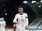 Jamal Musiala celebrates scoring for England Under-21s against Albania in the European qualifiers on November 17, 2020