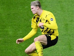 Erling Braut Haaland in action for Borussia Dortmund on November 21, 2020