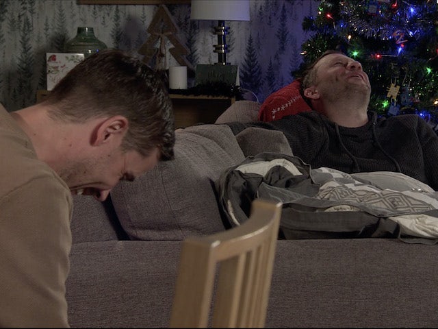 Todd and Paul on the first episode of Coronation Street on December 16, 2020