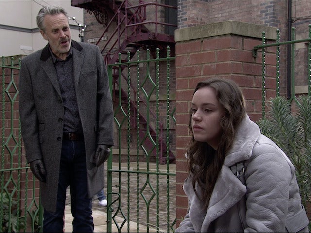 Ray and Faye on the second episode of Coronation Street on December 14, 2020