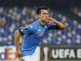 Hirving Lozano scores for Napoli on November 26, 2020