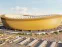 A computer-generated image of the Lusail Stadium.