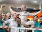 Nico Rosberg celebrates becoming Formula 1 world champion in November 2016