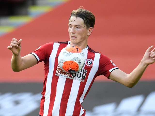Sander Berge in action for Sheffield United in July 2020