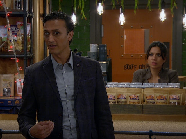 Jai and Priya on the second episode of Emmerdale on December 3, 2020