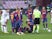 Barcelona's Clement Lenglet goes down injured against Osasuna in La Liga on November 29, 2020