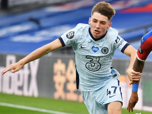 Billy Gilmour in action for Chelsea on July 7, 2020