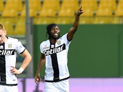 Gervinho in action for Parma in June 2020