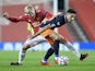 Istanbul Basaksehir's Berkay Ozcan in action with Manchester United's Donny van de Beek in the Champions League on November 24, 2020