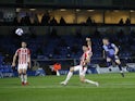 Wycombe Wanderers's Darly Horgan shoots during the Championship clash with Stoke City on December 2, 2020