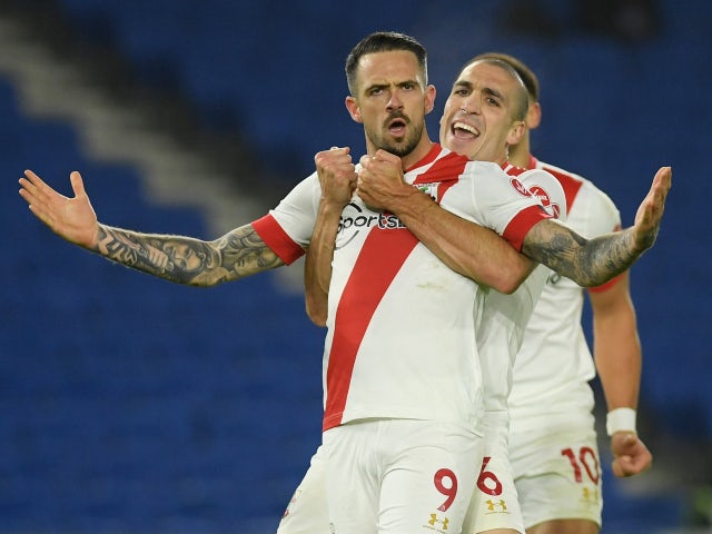 Danny Ings celebrates scoring for Southampton against Brighton & Hove Albion in the Premier League on December 7, 2020