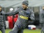 Christian Eriksen warms up for Inter on December 9, 2020