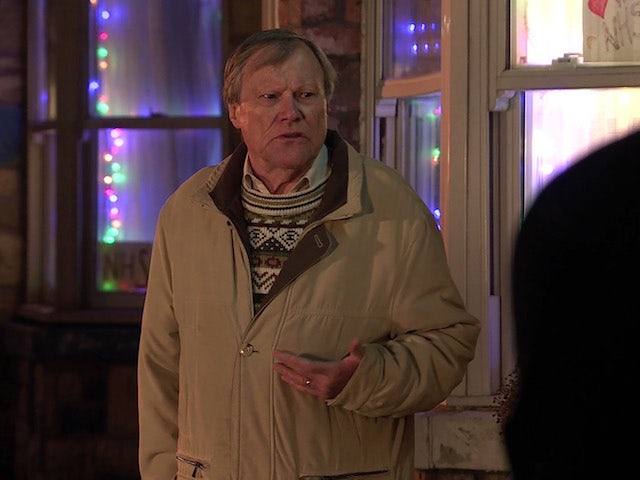Roy on Coronation Street on New Year's Day, 2021