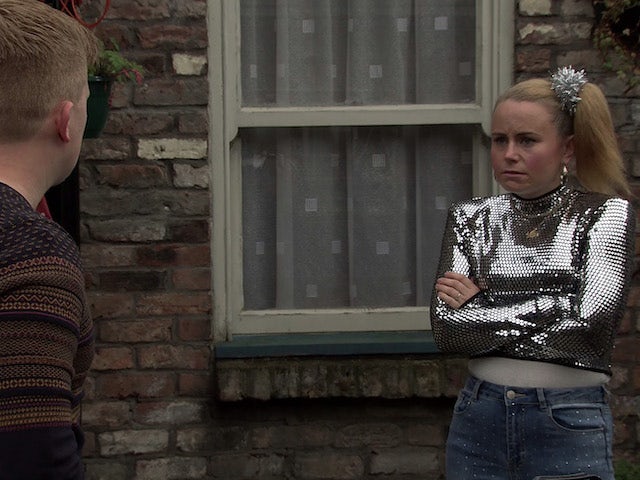 Gemma on the first episode of Coronation Street on December 21, 2020
