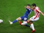Stoke City's Morgan Fox in action with Cardiff City's Harry Wilson in the Championship on December 8, 2020
