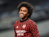 Arsenal attacker Willian pictured in December 2020