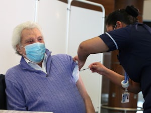 Lionel Blair celebrates 92nd birthday with coronavirus vaccine
