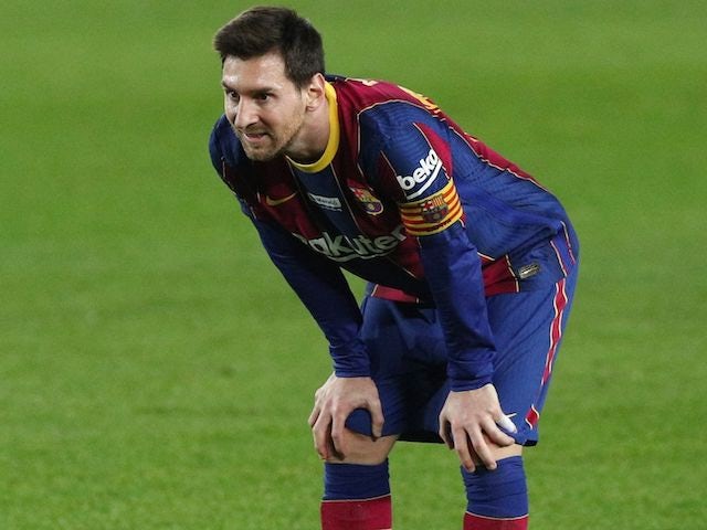Lionel Messi in action for Barcelona on December 19, 2020