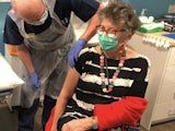 Prue Leith receives her coronavirus vaccine on December 15, 2020